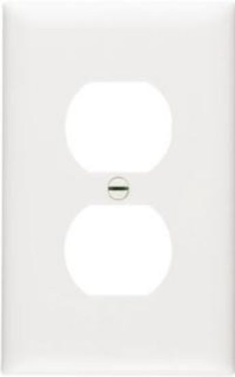 Picture of Duplex Jumbo White Wall-Plate