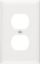 Picture of Duplex Jumbo White Wall-Plate