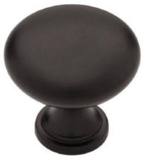 Picture of Cabinet-Knob 1-1/4" Black Round