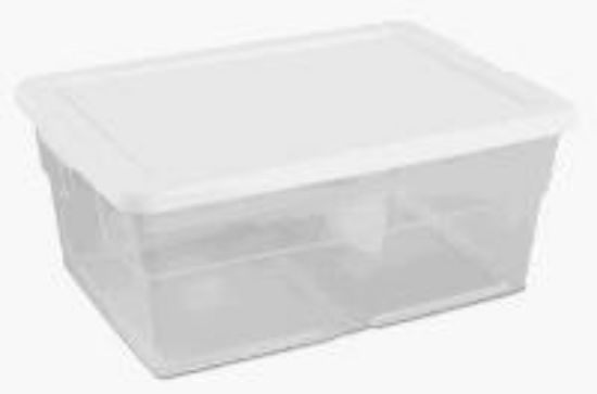 Picture of Storage-Box With White Lid 16 Quart
