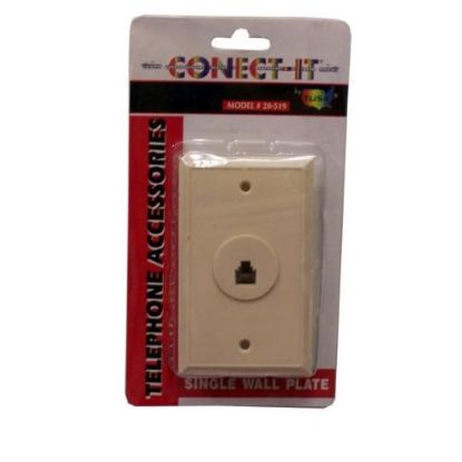 Picture of Flush-Mount Modular Wall-Jack Ivory