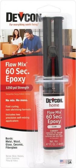 Picture of Devcon Flow Mix 60 Sec. Epoxy-Adhesive 0.47-ounce
