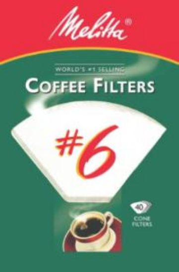 Picture of Coffee Filters Cone White #6