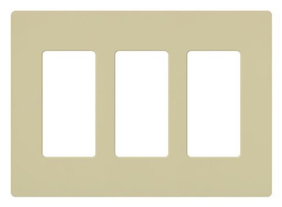 Picture of Screw-Less 3-Gang Ivory Wall-Plate