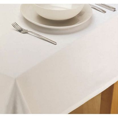 Picture of White Restaurant Quality Table-Cloth 60 x 102"