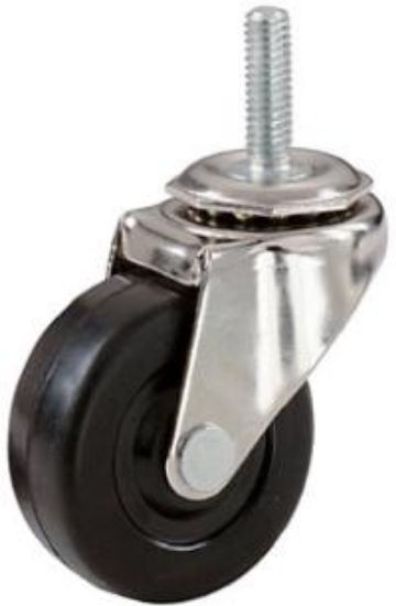 Picture of Caster Rubber-wheel 80-lbs 3/8"-16