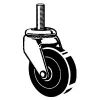 Picture of Caster Rubber-wheel 80-lbs 3/8"-16