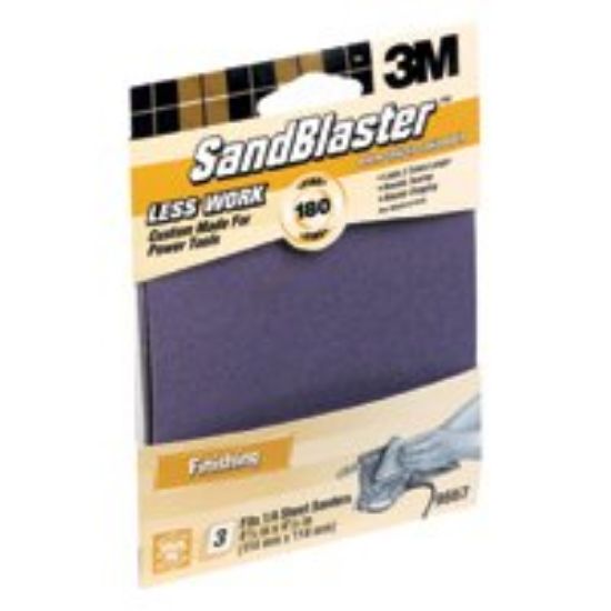 Picture of 9667 Sand-Paper Adhesive-Back 4-1/2" x 4-1/2" 180-Grit