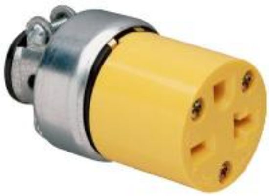 Picture of Armored Electrical-Connector White 20-Amp 250-Volt