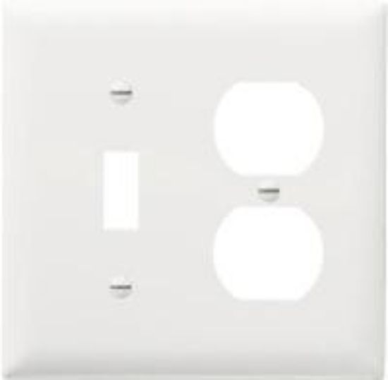 Picture of Combination-Toggle-Duplex Receptacle Oversize Wall-Plate