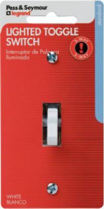 Picture of 15-Amp White 3-Way Lighted Switch