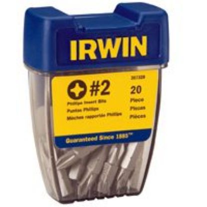 Picture of 20 Piece #2 Phillips-drive Bits
