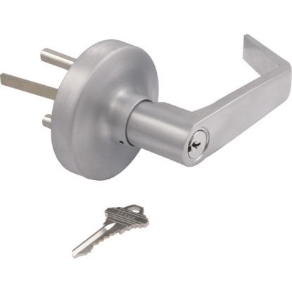 Picture of Lever Keyed Locks for Panic Exit Device Dull Chrome Finish