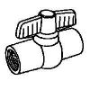 Picture of 1" White Threaded Ball-Valve