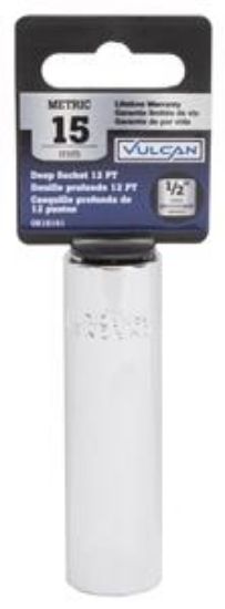 Picture of Socket-Wrench Deep 12-point Chrome-vanadium 15 Mm