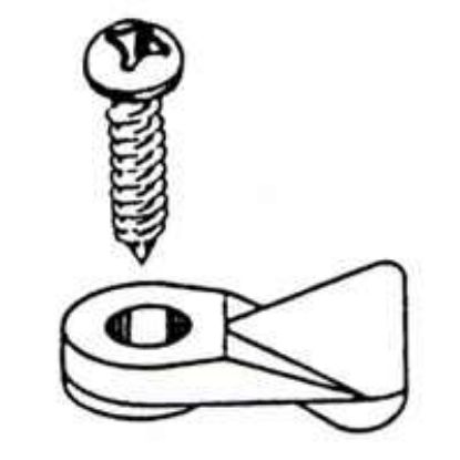 Picture of Flush Panel Clips Clear 1" x 3/8"