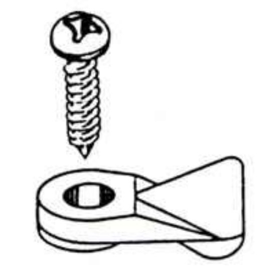 Picture of Flush Panel Clips Clear 1" x 3/8"