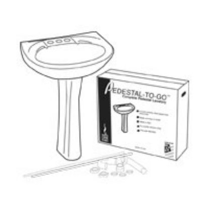 Picture of PEDSTL TO-GO 2 X 18 White