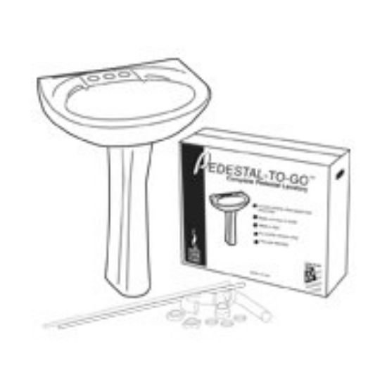 Picture of PEDSTL TO-GO 2 X 18 White