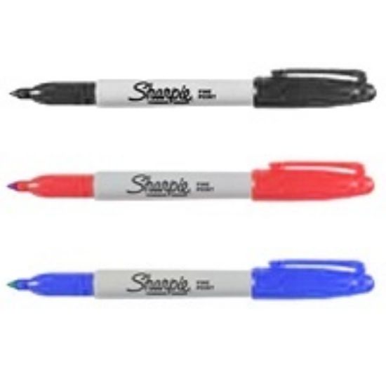 Picture of Permanent-Marker Fine-point Red/blue/black