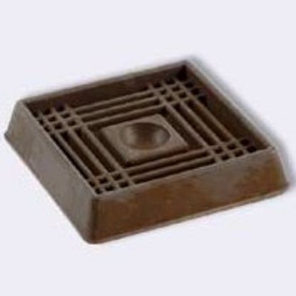 Picture of Caster-Cup 1-5/8" Square Brown Rubber