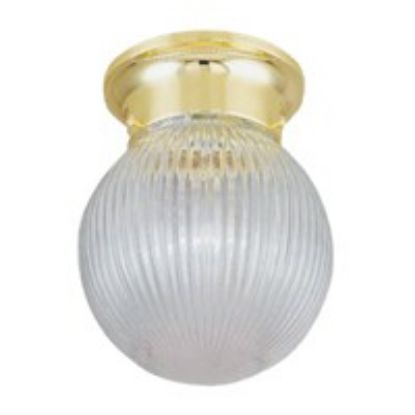 Picture of Light-Fixture F3bb1348 1-Bulb Flush Ceiling-Mount Polished Brass