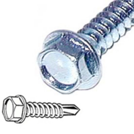 Picture of Sheetmetal-Screw TEK Sheetmetal-Screw Zinc-Plated #10 x 1/2"