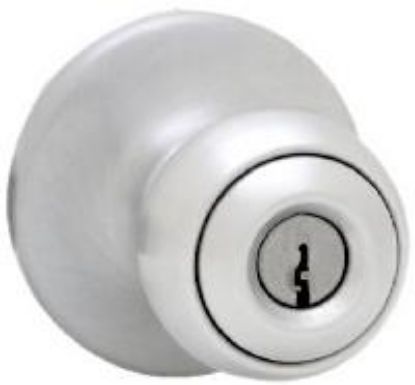 Picture of Lock-set Entrance-type Knob 26d Satin-chrome