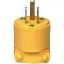 Picture of Electrical-Plug 3-wire Yellow Vinyl 15-amp