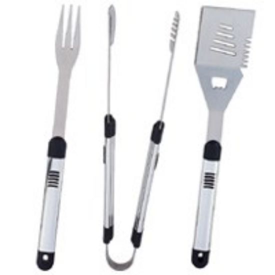 Picture of Barbecue Tool Set 3-piece Stainless-steel