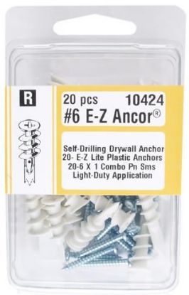 Picture of E-Z Anchors With-Screws Plastic #6