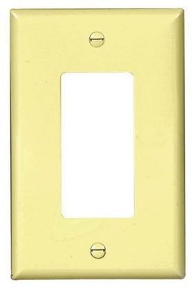 Picture of Wall-Plate Decorator Polycarbonate Midsize Ivory