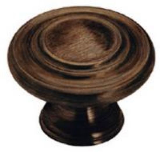 Picture of Cabinet-Knob 3-Ring Oil-Rubbed-Bronze 1-3/8"