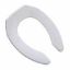 Picture of Toilet-Seat Plastic Open-Front White No Lid