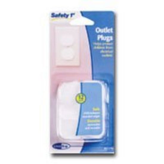 Picture of Safety Outlet Plugs White 32/pk