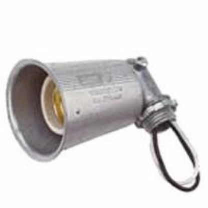 Picture of Light-Bulb-Socket Weather-Proof Single Adjustable Aluminum Gray