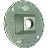 Picture of Light-Bulb-Socket Weather-Proof Electrical-Box-Cover Round Aluminum 1" x 1/2" Gray