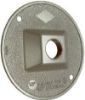 Picture of Light-Bulb-Socket Weather-Proof Electrical-Box-Cover Round Aluminum 1" x 1/2" Gray