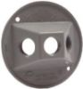 Picture of Light-Bulb-Socket Weather-Proof Electrical-Box-Cover Round 3 x 1/2" Gray