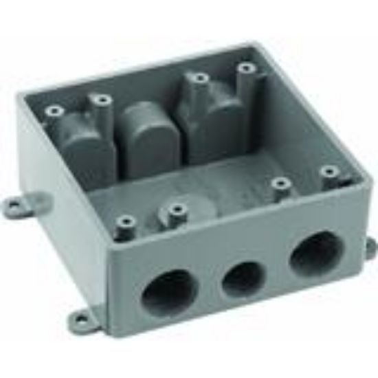 Picture of 2gang Thread T Electrical-Box Gray