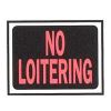 Picture of "NO LOITERING" SIGN