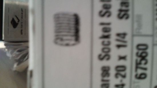 Picture of Stainless Socket-hex-drive Set-screw 10-32 X 1/4