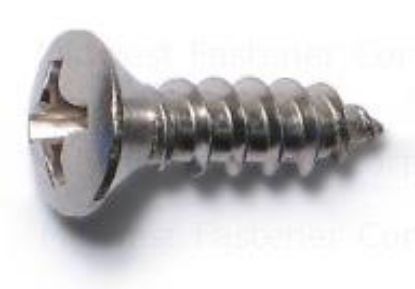Picture of Sheetmetal-screw Stainless-steel #6 X 1/2"