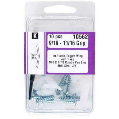 Picture of Plastic Toggles With-Screws 5/8" - 3/4"