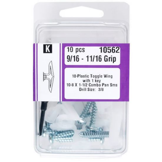 Picture of Plastic Toggles With-Screws 5/8" - 3/4"