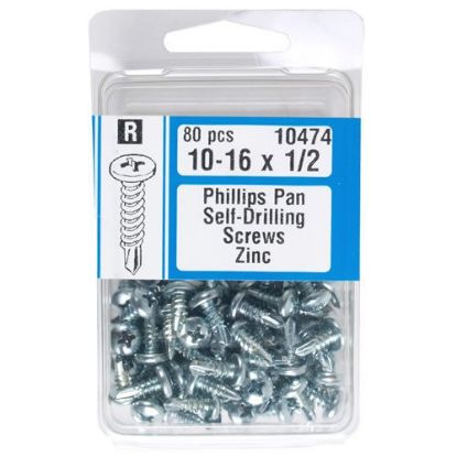 Picture of Sheetmetal-Screw #10 x 1/2" Zinc-Plated