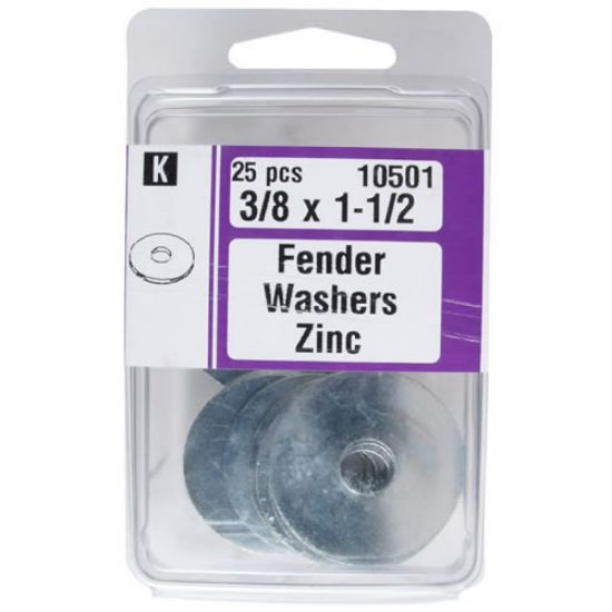 Picture of Fender-Washer Zinc-Plated 3/8" x 1-1/2"