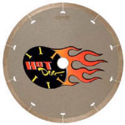 Picture of Diamond-Abrasive Circular-Sawblade Continuous-Rim Wet-Cutting 7"