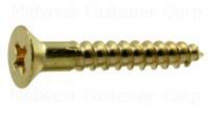 Picture of Wood-Screw Brass #4 X 3/4"