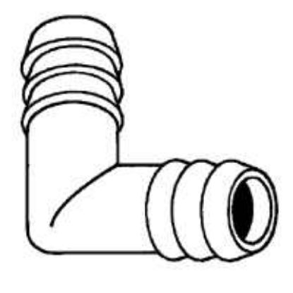 Picture of 52654B Hose-Barb ELBOW 3/8" X 1/2